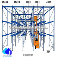 China Paletización de alta densidad de la plataforma de la solución del almacenaje del almacén Impulsión en estante